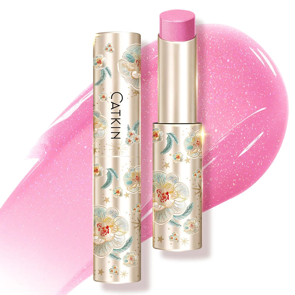 CATKIN GLOSSY LIP BALM Hydrating Lip Balm in 6 Vibrant Colors Moisturize, Protect & Soothe
