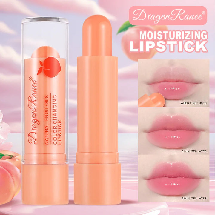 Moisturizing Peach Orange Color Changing Lipstick Long Lasting Nutritious Lip Balm Temperature Change Lip Stain Tint Cosmetics