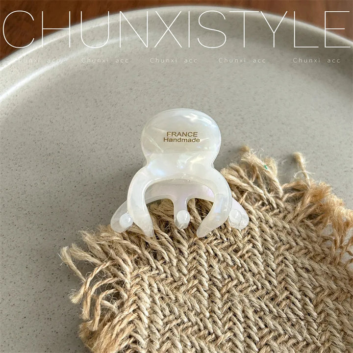 Elegant Acetate Hair Claw Medium Size Sweet Hair Clip Shark Clip Women Hair Accessories Headwear
