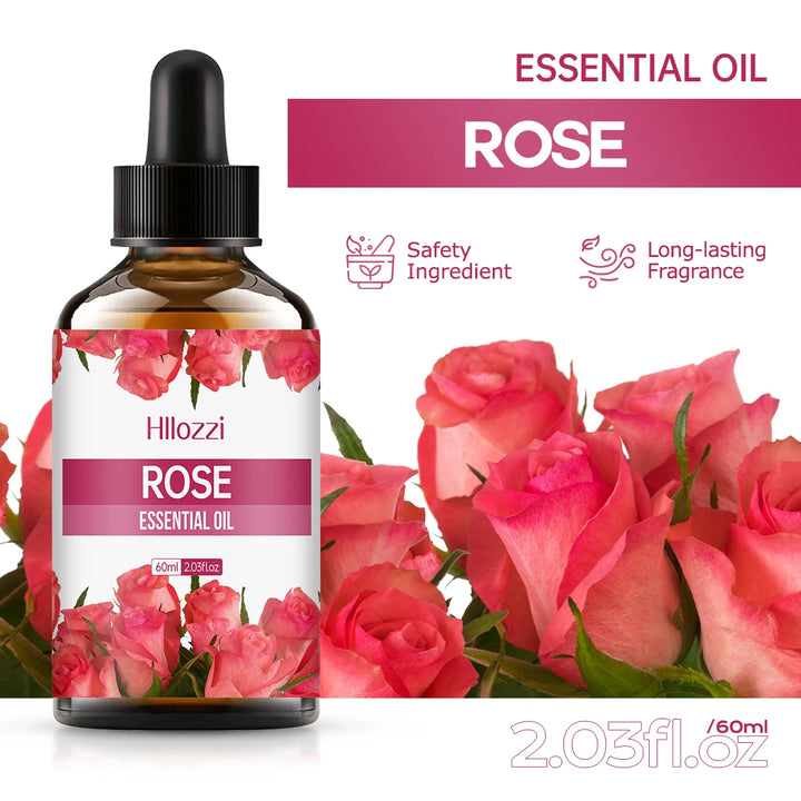 Rose essential oil aromatherapy essential oil fresh air facial skin care oil moisturizing body care massage oil lasting fragranc