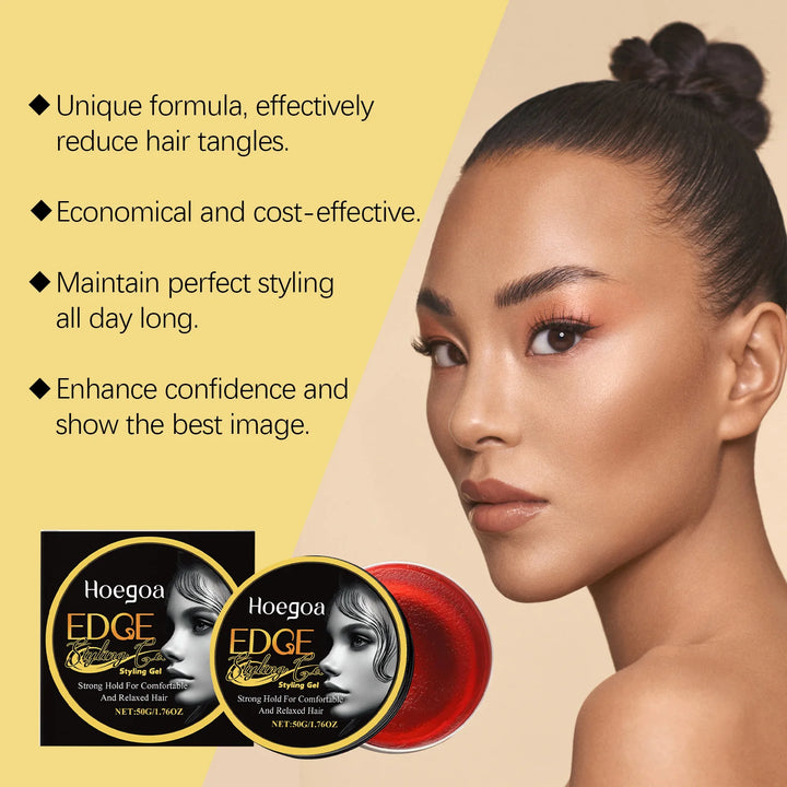 Long Lasting Hair Styling Wax No Greasy Feeling Quickly Fix Broken Hair Hold Pomade Control Frizz Flyaway Hair Styling Gel