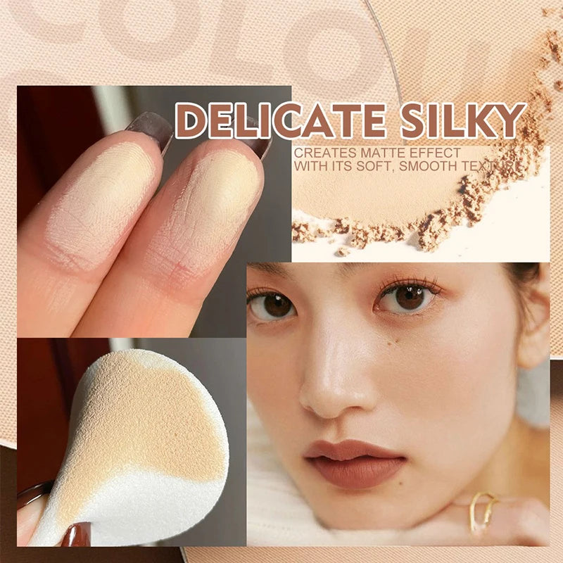 Translucent Bronzer Powder Makeup Nude Face Oil Control Matte Brighten Waterproof Set Press Loose Powder Korean Dupes Cosmetics
