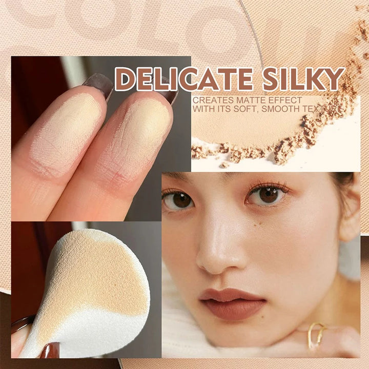 Translucent Bronzer Powder Makeup Nude Face Oil Control Matte Brighten Waterproof Set Press Loose Powder Korean Dupes Cosmetics