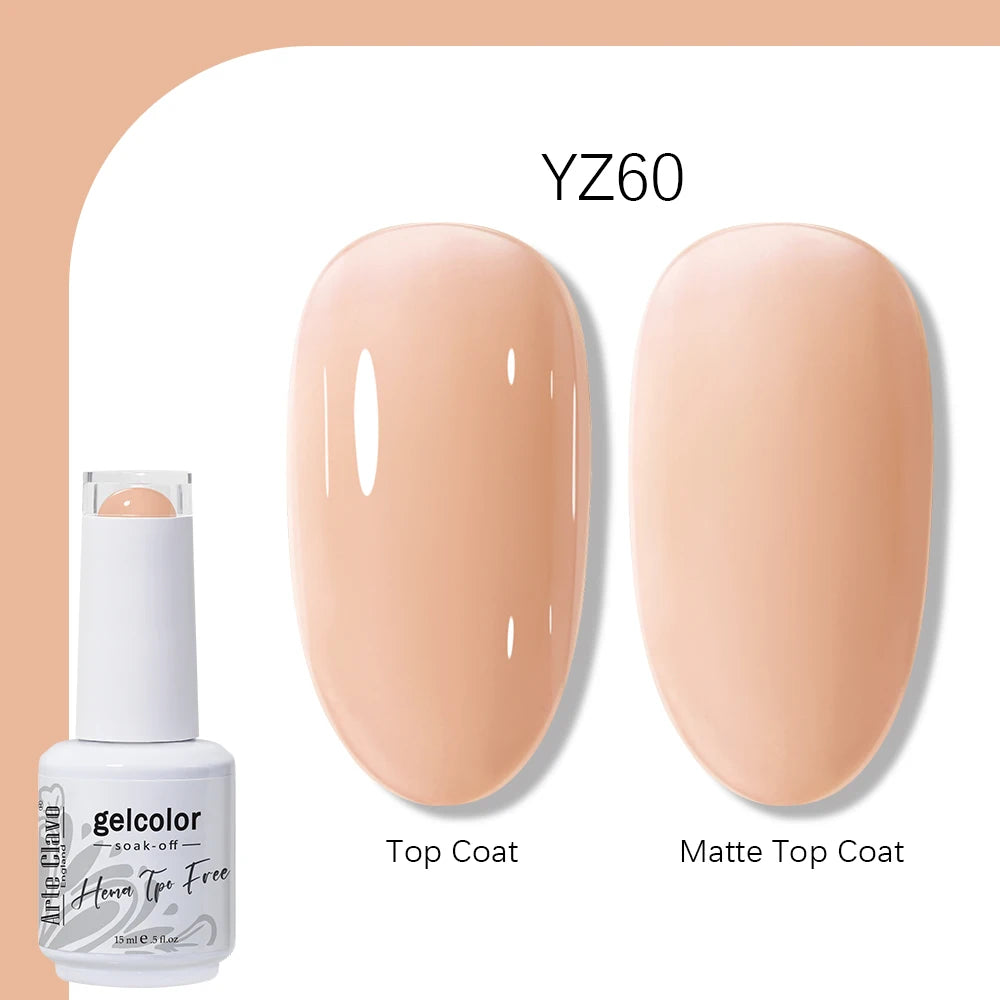 Arte Clavo 15ml HEMA TPO FREE Gel Nail Polish Pink Hybrid Nail Manicure Semi-permanent Enamels Varnish For UV LED Nails Supplies