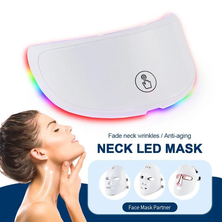 Neck LED Lift Mask Photon Neck Beauty Mask Skin Tightening Anti-Wrinkle Skin Tightening Neck Beauty Device Neck Wrinkle Remover
