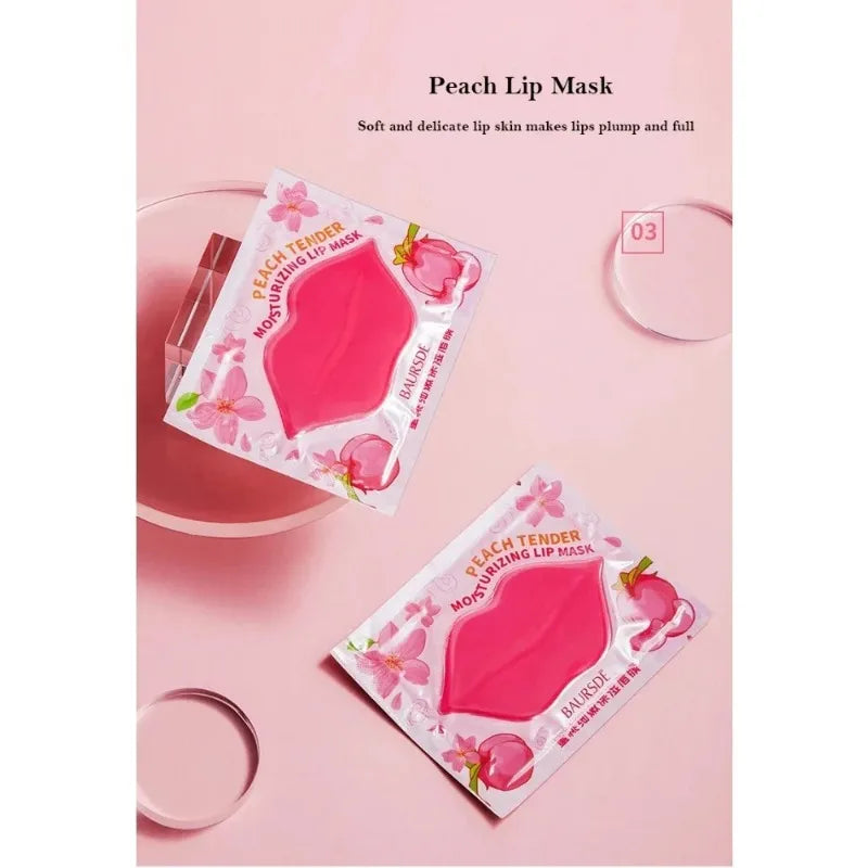 Innicare Collagen Nourishing Lip Mask Lip Care Moisture Fruits Essence Firming Moisturizing Labial Gel Patch Lips Pad Patches