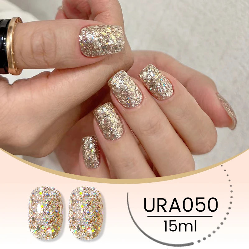 UR SUGAR 15ml Jelly Milky White Translucent Color Gel Polish Semi Permanent UV Gel Nail Art Soak Off Gel Varnish Latest Fashion