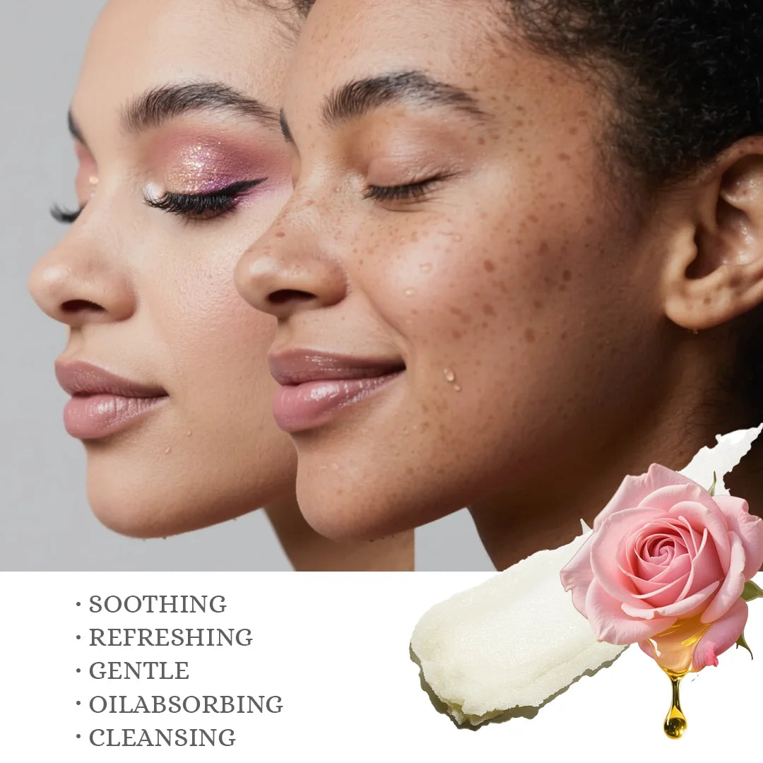 Makeup Remover Cream Citrus And Rose Essence Deep Cleaning Hydrating Makeup Remover Coconut Oil Infused Facial Cleanser 3.17oz