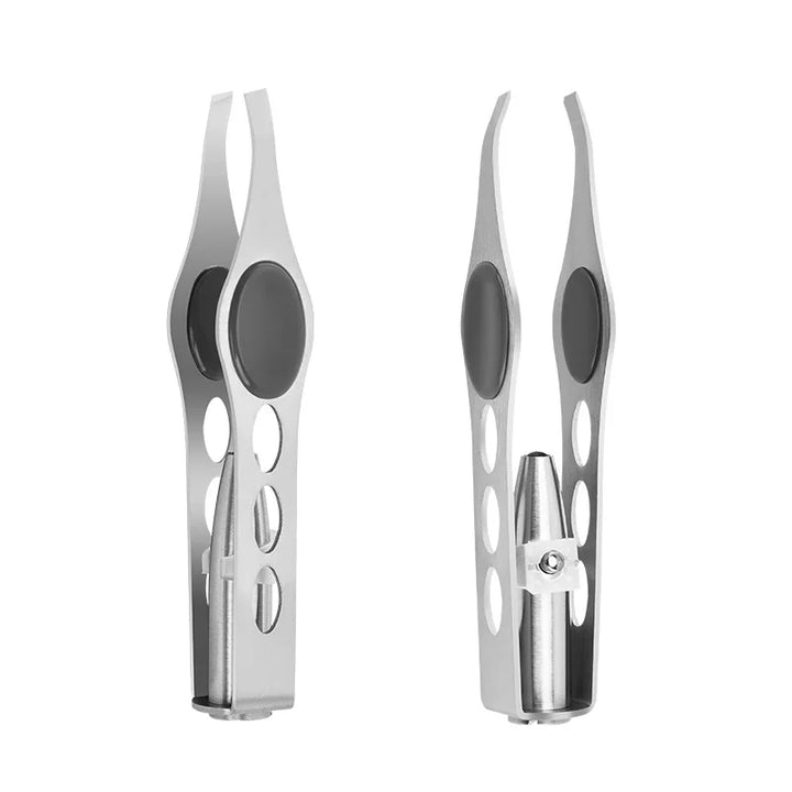 With LED Light Makeup Tool 1pcs Hot Sales Portable Stainless Steel Button Cell Smart Design Eyebrow Hair Remove Tweezer