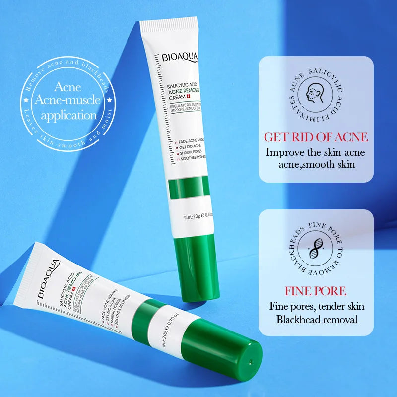 BIOAQUA Salicylic Acid Face Cream Acne Creams Mark Repair Firming Moisturizing Blackhead Remover skincare Facial Cream