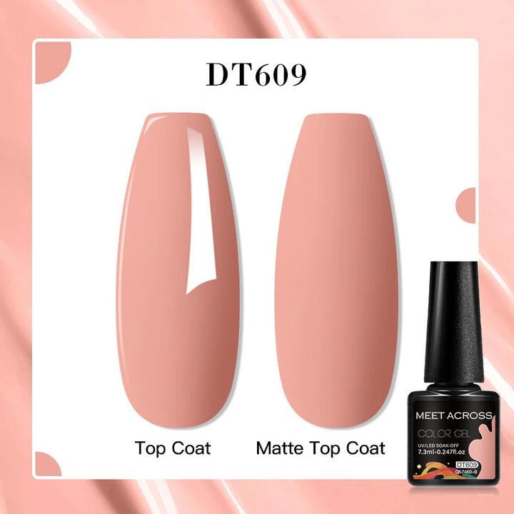 MEET ACROSS 7ml Porcelain White Cat Eye Gel Polish Holographic Glitter Magnetic Galactic Effect Gel Nail Polish Soak Off UV Gel