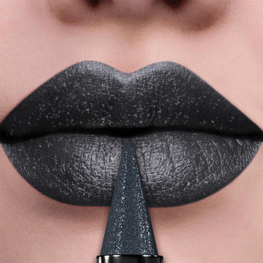 1PC black metallic eyeshadow stick shimmer waterproof glitter eye shadow Korean makeup for eye or lip cosmetic lipstick beauty