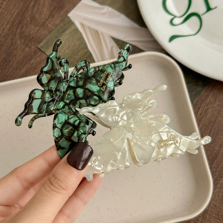 New Exquisite Acetate Hair Claws Elegant Butterfly Shark Hair Clips Barrettes For Women Korean Design Hair Accessories Headwear