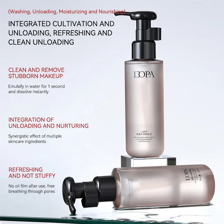 DOPA Camellia Seed Clear and Moisturizing Makeup Remover Oil Eye and Lip Makeup Remover Water deeply cleanses the face