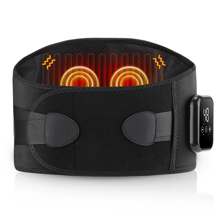 Heated Waist Belt 3 Levels Heated Vibration Massage Lumbar Support Brace Waist Massage Belt Heating Pad for Women Menstrual