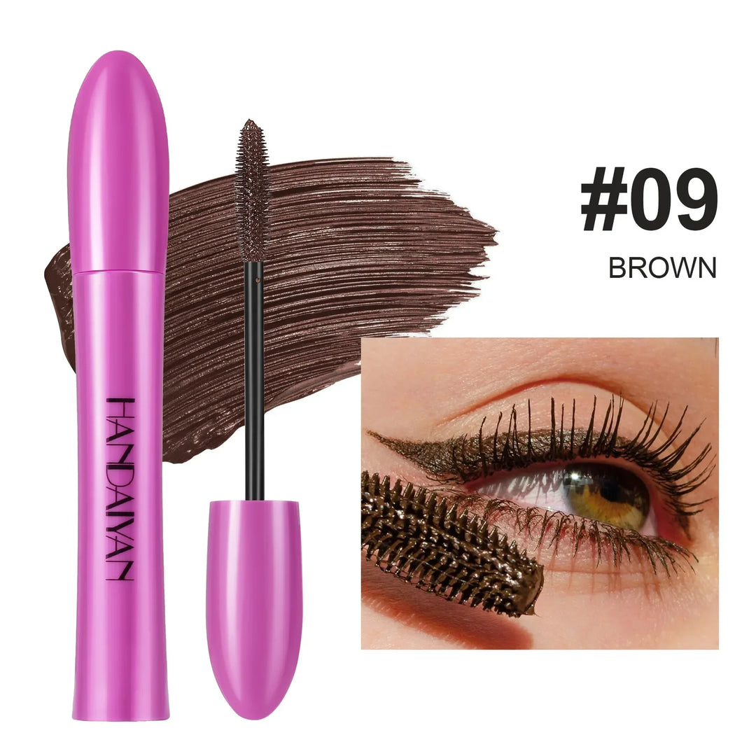 5D Colorful Silk Mascara Blue Red Black Cream Length Waterproof and Non-caking Colored Thickening Lengthening Curling Mascara