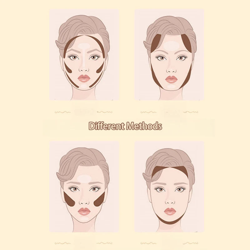 Bronze Contouring Palette Makeup Matte Blush Powder Highlighter Brightening Silkworm Rouge Cream Modify Concealer Cosmetics