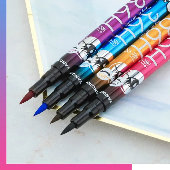 36H Black Quick-drying Eyeliner Waterproof Liquid Eye Liner Pen Long Lasting Smooth Pencil Not Blooming Eyes Makeup Cosmetics