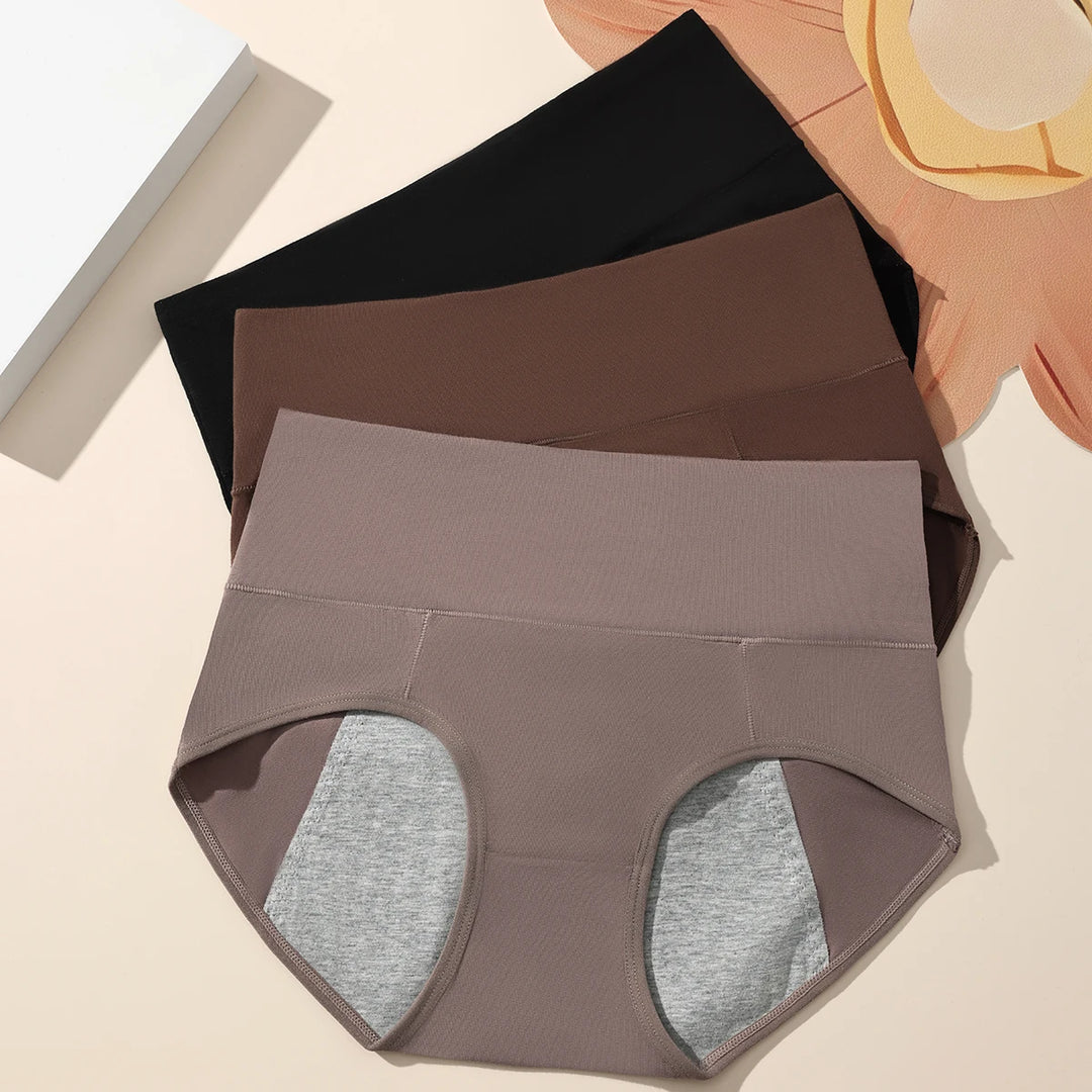 Hotcom Black Menstrual Underwear for Women Leak-Proof Sanitary Pants Comfortable Disposable Feminine Hygiene Period Protection