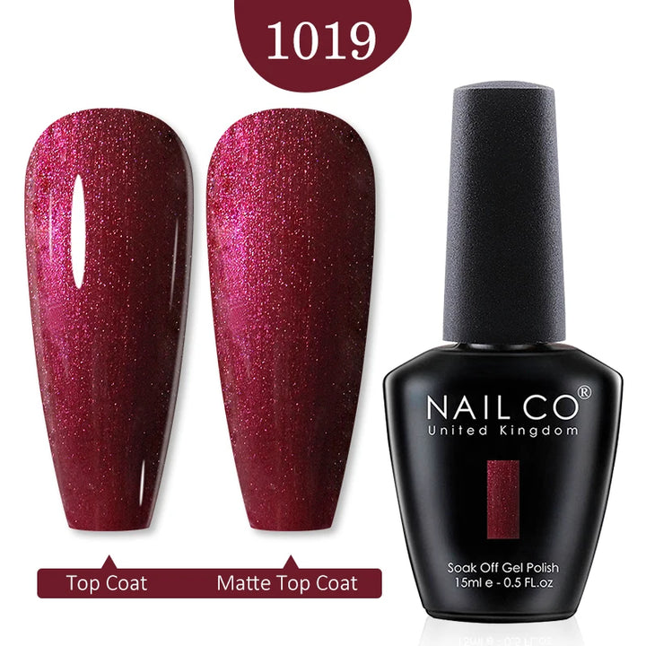 NAILCO Red Colors Series 15ML Nail Gel Polish Nail Supplies Semi Permanent For Nail Art Manicure Soak Off LED UV Hybrid Varnish
