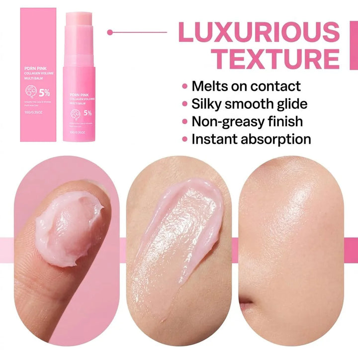PDRN Collagen Colume Bounce Multi Balm For Face Neck Lip Moisturizing Stick Moisture Under Eye Brightener Glow Korea Skin Care