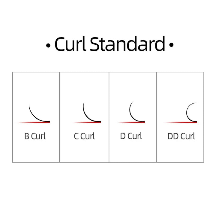 16 - Rows Black Matte Faux Individual Eyelash Extensions - Ideal for Professionals Seeking Soft, Natural - Look Lash Extensions