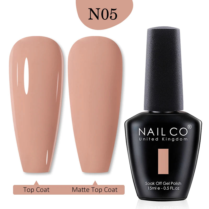 NAILCO Red Colors Series 15ML Nail Gel Polish Nail Supplies Semi Permanent For Nail Art Manicure Soak Off LED UV Hybrid Varnish