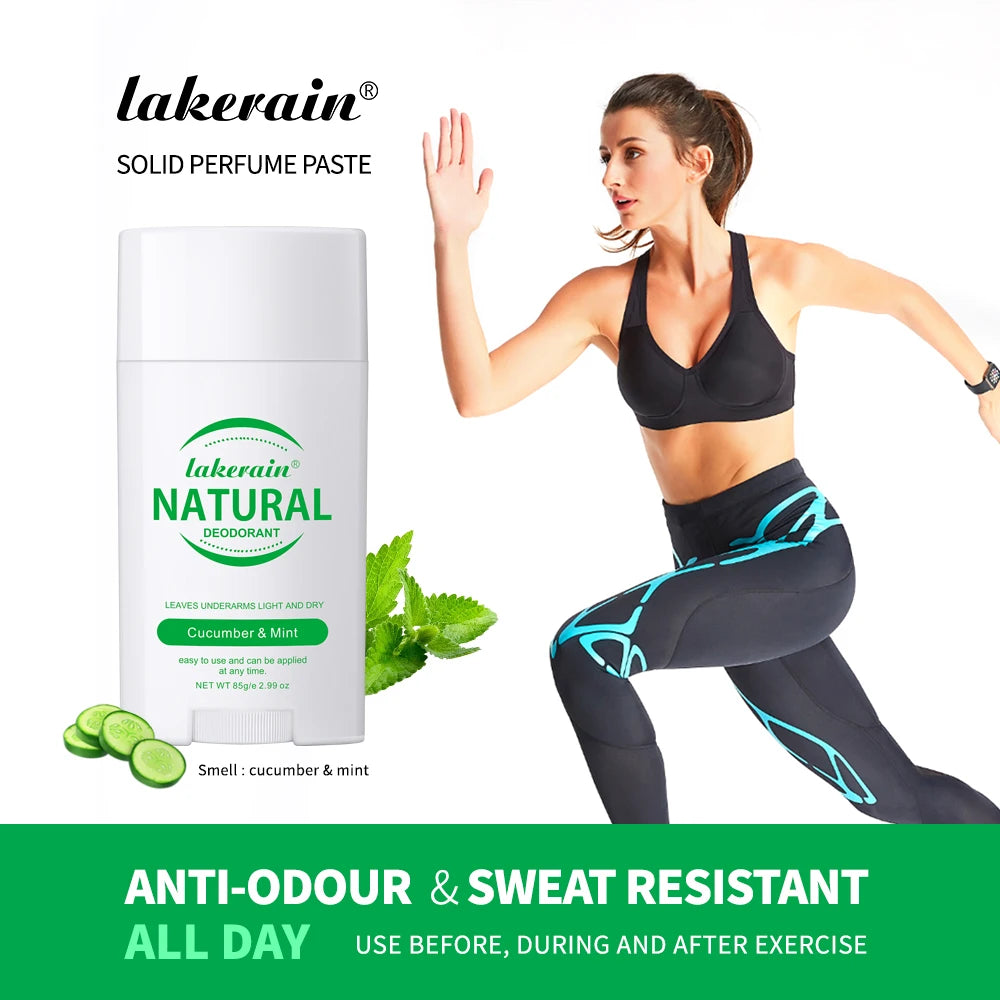 Solid Deodorant Stick Solid Perfume Balm Long-lasting Fresh Fragrance Deodorant Stick for Woman and Man Makeup