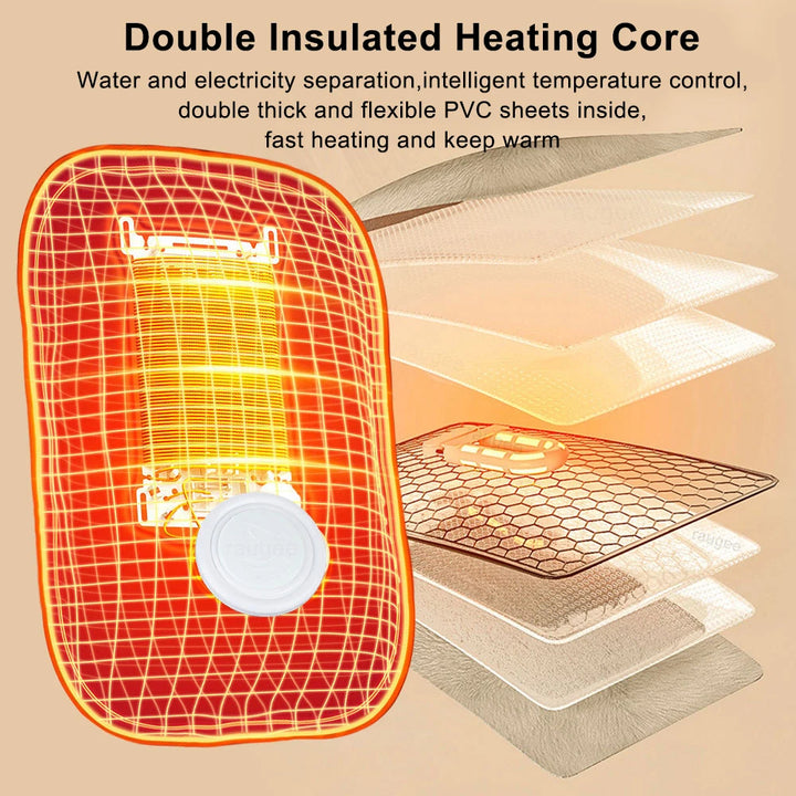 Electric Hot Water Bag Soft Winter Rechargeable Hot Compress Heating Pad Portable Hand Warmer Bag Reusable Hot Water Bottle