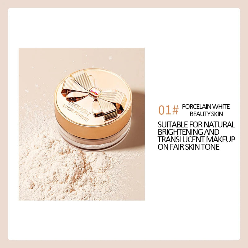 Mack Andy  Lasting Oil Control Pressed Powder Bronzer Natural Brighten Waterproof Loose Translucent Powder Dupes Makeup Women
