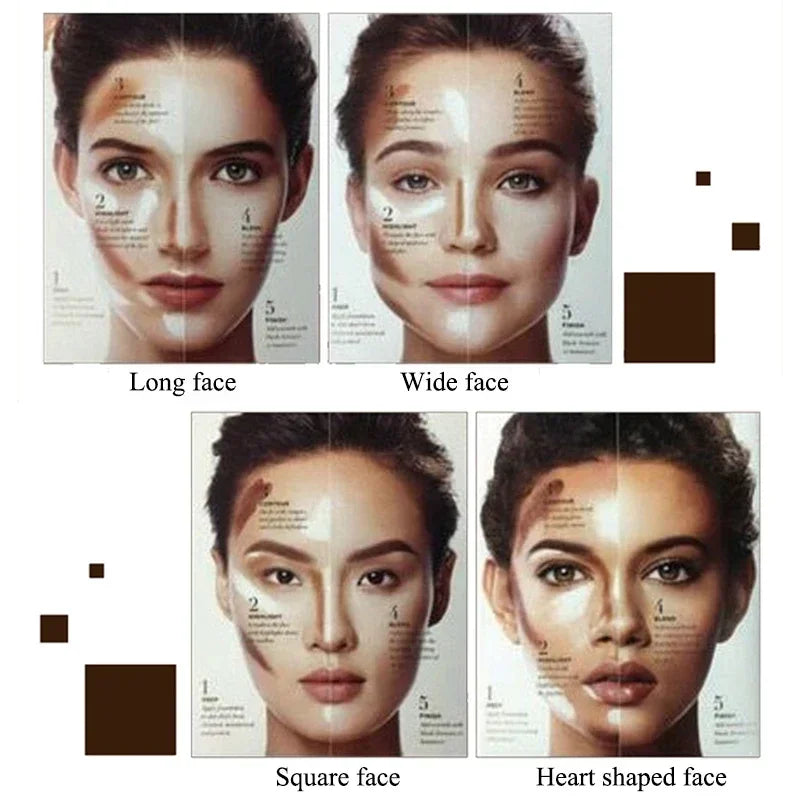 Hot Makeup Face Blush Contour Highlighter Stick Foundation Dark Circles Corrector Bronzer Base Concealer Pencil Face Foundation