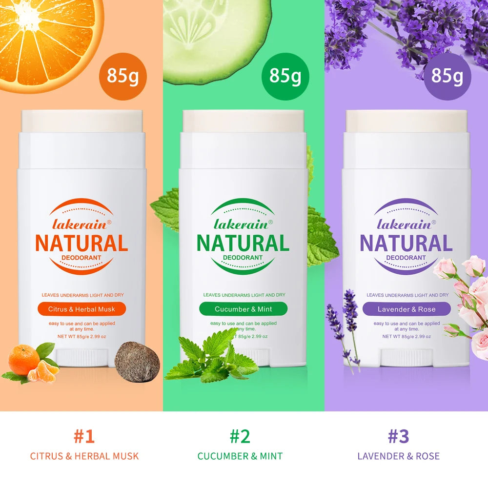 Solid Deodorant Stick Solid Perfume Balm Long-lasting Fresh Fragrance Deodorant Stick for Woman and Man Makeup