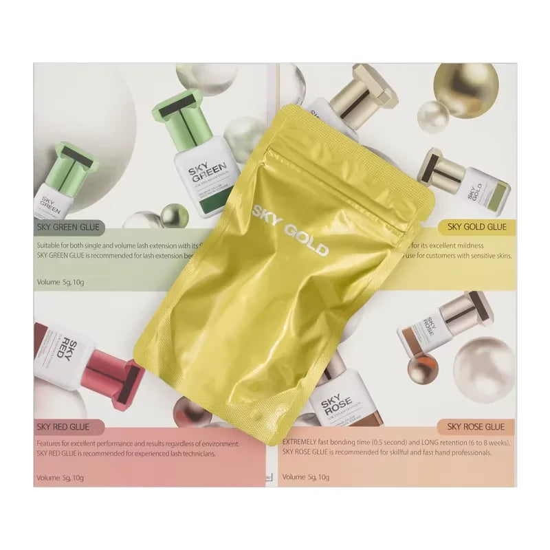 Korea Original 5ml Sky Glue Lady Black Powerful Lash Glue for Eyelash Extensions Low Irritation 1-2 Second Fast Drying Glue