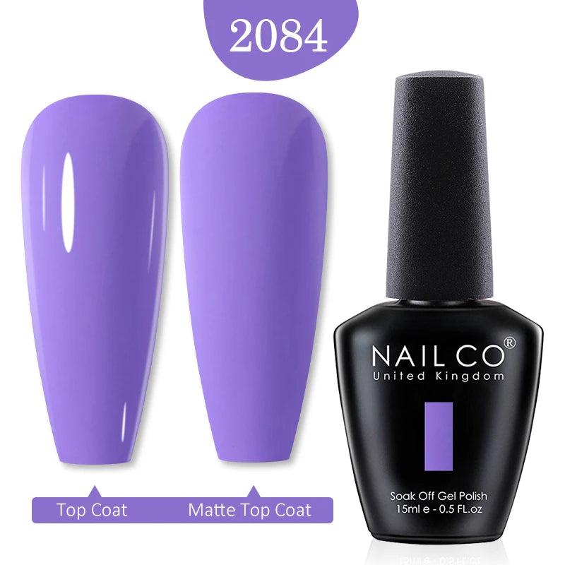 NAILCO Red Colors Series 15ML Nail Gel Polish Nail Supplies Semi Permanent For Nail Art Manicure Soak Off LED UV Hybrid Varnish