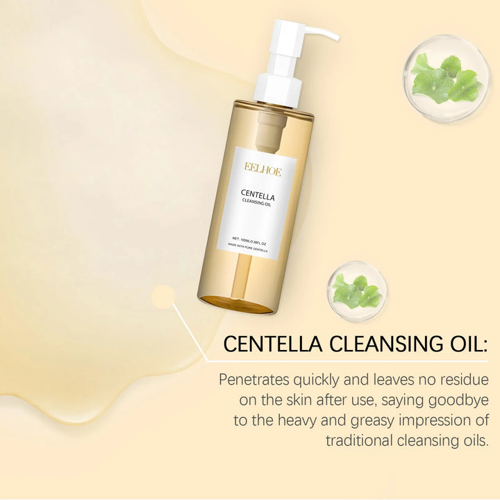 Cleansing Remover Oil Facial Makeup Remover Moisturizing Face Refresher Cleaning Centella Asiatica Extract Vitamin E Oil