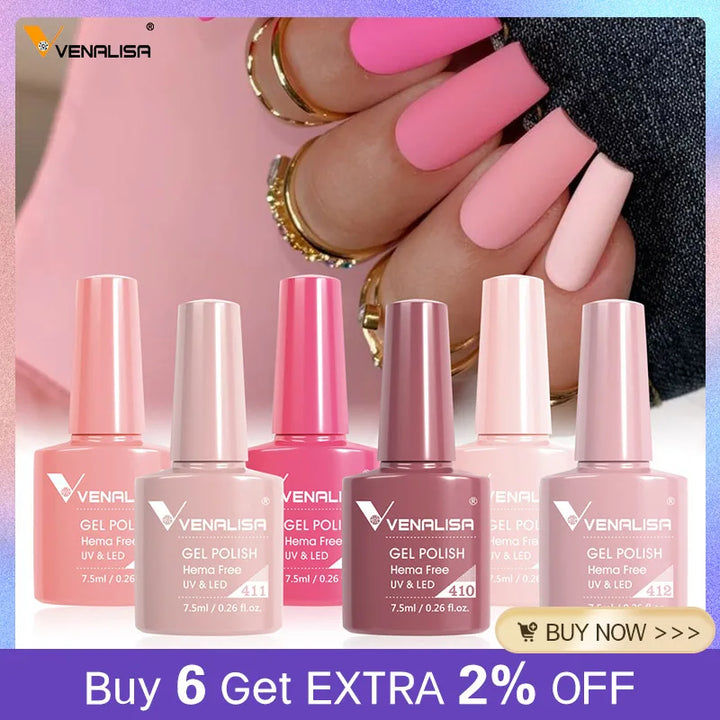Venalisa VIP4 Nail Gel Polish 7.5ml TPO FREE Soak Off UV LED Gel Varnish Full Coverage Super Texture Gorgeous Nail Manicure