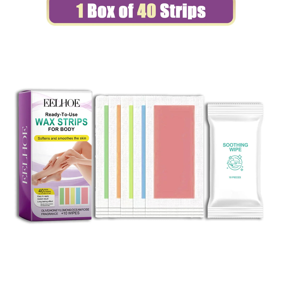 EELHOE Hair Removal Wax Strips Nonwoven Body Cloth Professional Face Body Neck Leg Lip Hairs Remover Beauty Body Care Wax Paper