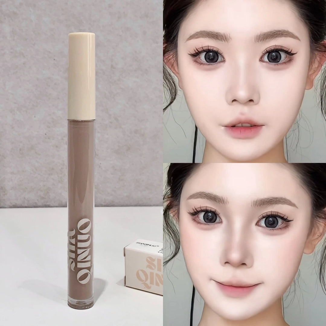 SHAQINUO Liquid Contouring Highlighter Powerful Concealer Whitening Lasting Foundation Moisturizing High-end Brightening Liquid