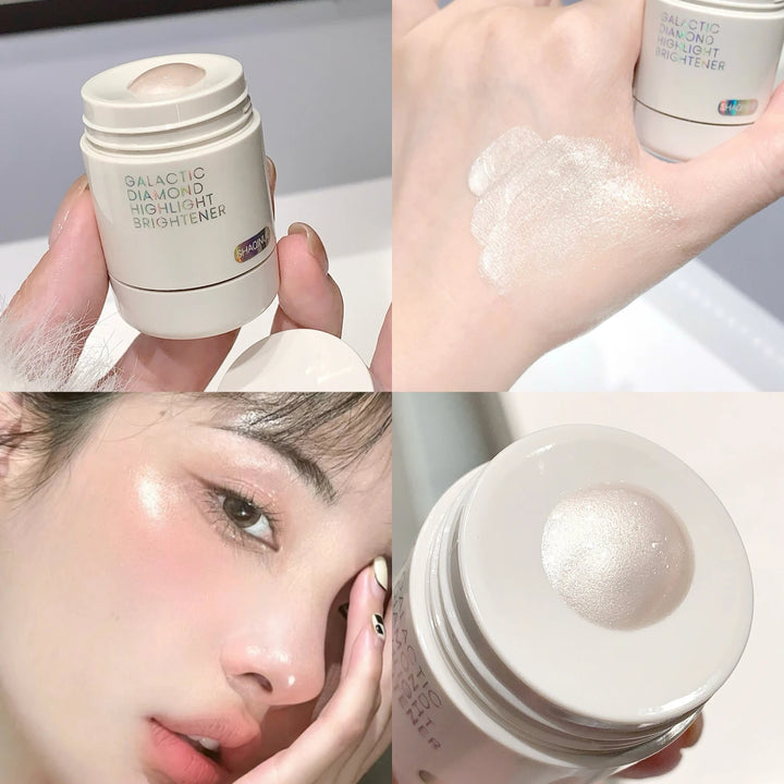 Pearlescent Diamond Liquid Highlighter Sparkle Full Body Shimmer Facial Contour Brighten Face Makeup Glitter Highlighting Liquid
