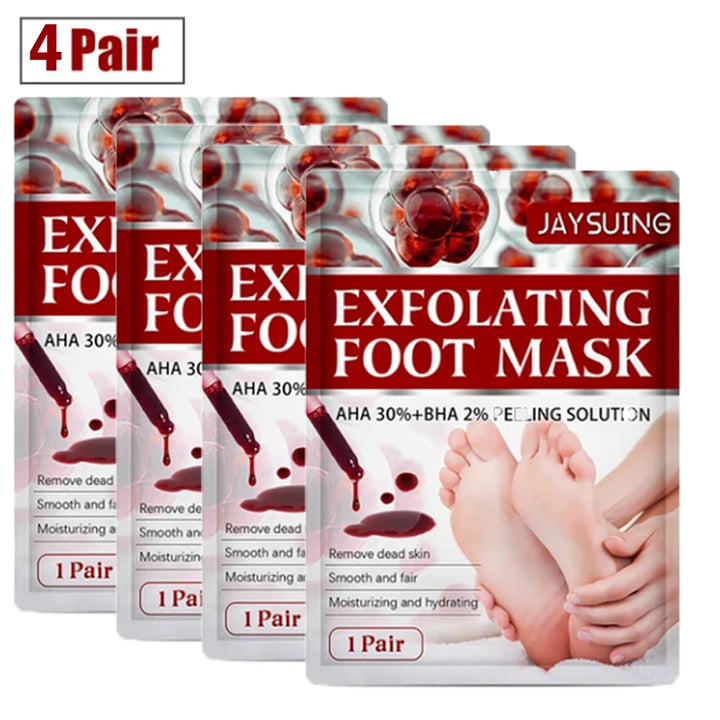 1/4/8 Pairs Exfoliating Feet Peel Mask Pedicure Peeling Dead Skin Remover Socks Foot Care Tool for Wife Husband Perfect Present