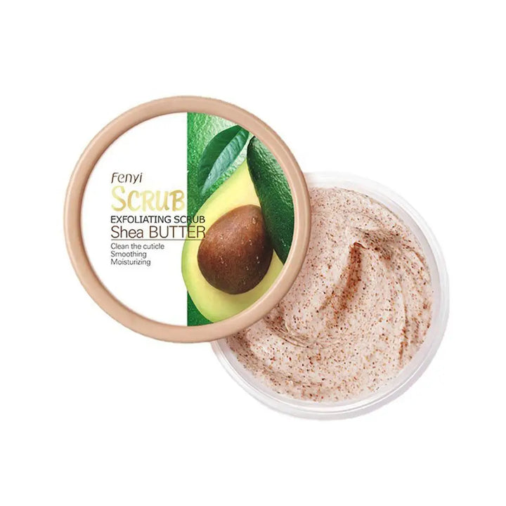 Shea Butter Exfoliating Scrub Deep Cleansing Pore Reduce Acne Exfoliating Gel Face Body Skin Scrub Cleansing