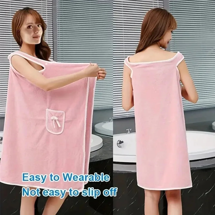 Womens Bath Towels Girls Wearable 135*80Cm Fast Drying Bathing Beach Spa Bathrobes Wash Clothing, Shower Bath And Gym Towel