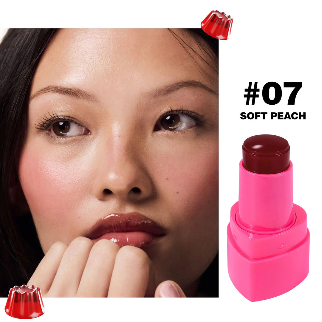 Lip Cheek Jelly Blush Stick Water Tint Lightweight Long Lasting Makeup Blusher Cosmetics Natural Flush Beauty