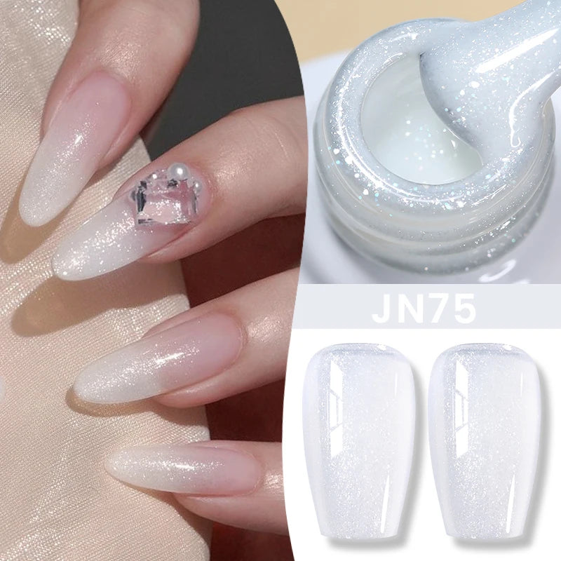 BORN PRETTY 10ml Translucent Jelly Nude Gel Nail Polish Colorful  Varnish Semi Permanent UV LED Nail Art  Manicure Gel