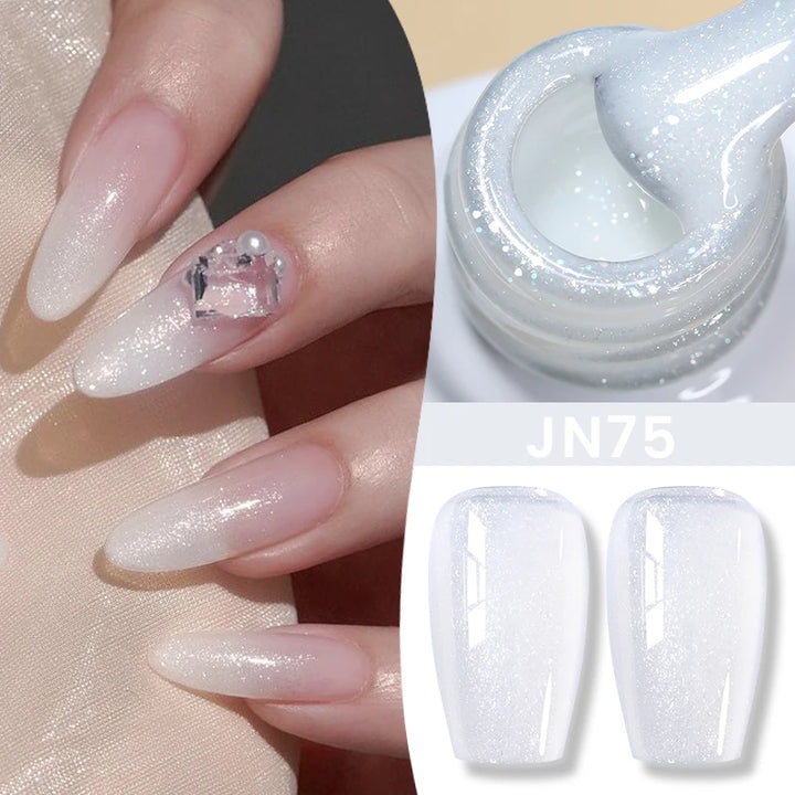 BORN PRETTY 10ml Translucent Jelly Nude Gel Nail Polish Colorful  Varnish Semi Permanent UV LED Nail Art  Manicure Gel