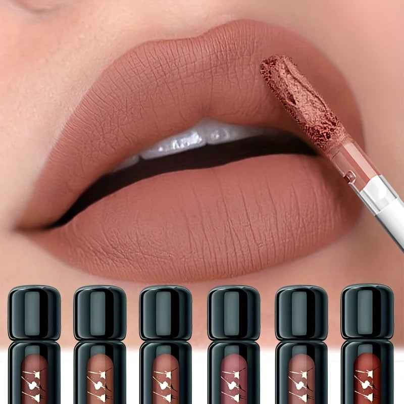 1PC Matte Velvet Lip Gloss, Long Lasting Waterproof Non-Stick Lip Mud, Smooth Lip Makeup Gift for Women, Mother’s Day Gift