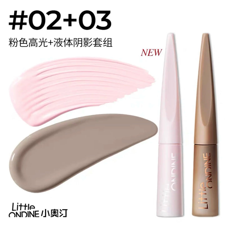 Little Ondine Liquid Contouring Concealer High Gloss Stick Refinish Brightening Matte Shadow 3D Nose Tear Groove Lying Silkworm