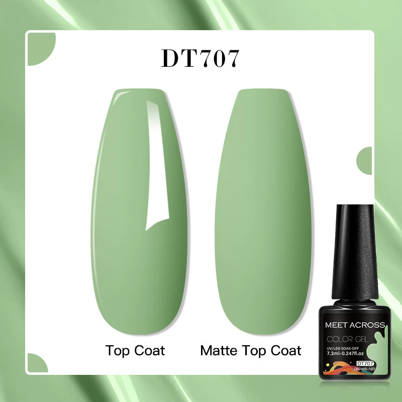 MEET ACROSS 7ml Porcelain White Cat Eye Gel Polish Holographic Glitter Magnetic Galactic Effect Gel Nail Polish Soak Off UV Gel