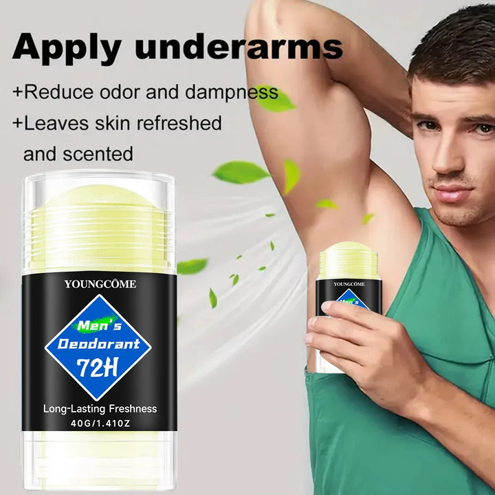 Men Deodorant Stick Anti Sweating Keep Drying Lasting Fragrance Remove Armpit Odor Underarm Refresh Sticks Antiperspirant 1/6pcs