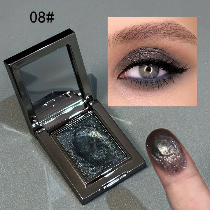 Single Color Glitter Eyeshadow Waterproof Sweatproof Long Lasting Highlight for Party Cosplay